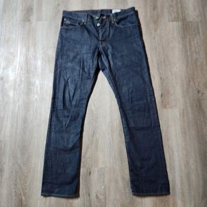 G-STAR RAW 3301 Mens Straight Button Fly Jeans Size 33x32 Blue